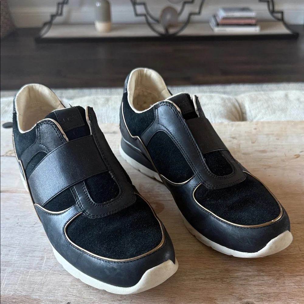 UGG Black and Cream Women's Sneakers